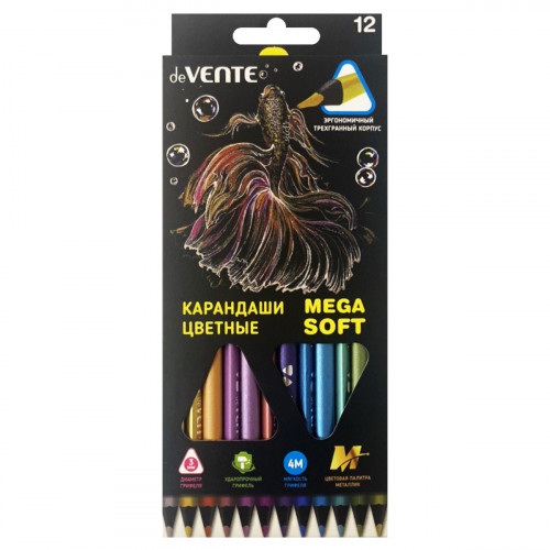 Карандаши цветные Triolino Ultra 4М. Metallic