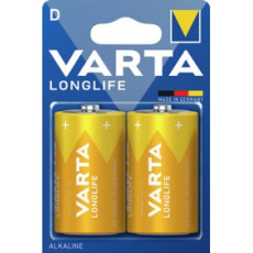 Элемент питания Varta LONGLIFE LR20 D BL2 Alkaline 1.5V, (4120) ,(2/20/100)