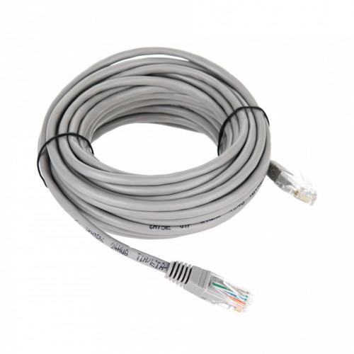 Патч-корд литой TELECOM UTP Кат. 5е, серый, 5 м. (1/100)
