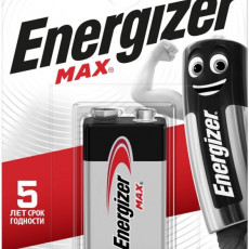 Элемент питания ENERGIZER 6LR61 Max 9V (крона) (1 бл) (12) DO 12.26 Элемент питания ENERGIZER 6LR61 Max 9V (крона) (1 бл) (12) DO 12.26
