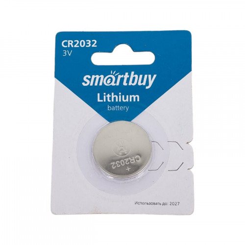 Элемент питания SMARTBUY CR 2032, литиевая, 1 шт.