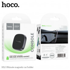 Держатель автомобильный HOCO H52 Ultimate, для смартфона, пластик, магнит, торпедо, цвет: чёрный (1/24/240)