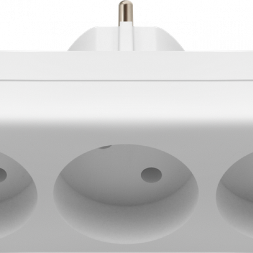 Блок-разветвитель DEFENDER TA-04 на 3 гнезда, без заземления, плоский, 220 - 230 В / 50-60 Гц, 10А, белый (1/100)