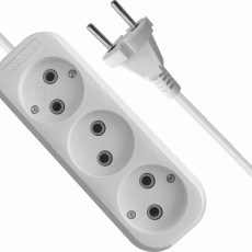 Удлинитель KRONUS 3 гнезда 3 метра 10А/2,2кВт без заземления ПВС 2х1,0 (NG-10-3-3) (1/40) Удлинитель KRONUS 3 гнезда 3 метра 10А/2,2кВт без заземления ПВС 2х1,0 (NG-10-3-3) (1/40)