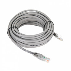 Патч-корд литой TELECOM UTP Кат. 5е, серый, 1 м. (1/250)