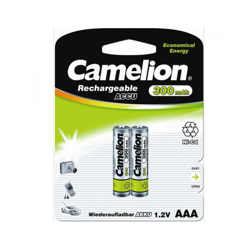 Аккумулятор CAMELION R03 (300 mAh) (2 бл) (2/24/480)