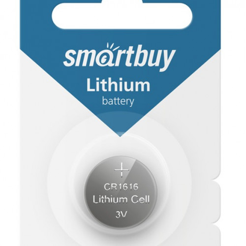 Элемент питания SMARTBUY CR 1616 BL1 (12/72)