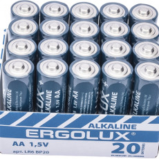 Ergolux LR6 Alkaline BP-20 (ПРОМО, LR6 BP20, батарейка,1.5В)