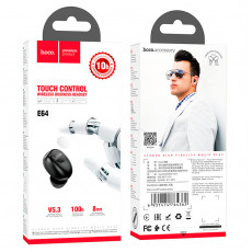 Гарнитура bluetooth HOCO, E64, bluetooth 5.3, цв.чёрный, 1 шт.