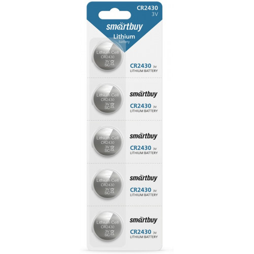 Элемент питания SMARTBUY CR 2430 BL5 (5/100) 1шт.