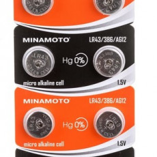 Элемент питания MINAMOTO AG12 (LR43) BL10 (10/200/1000)