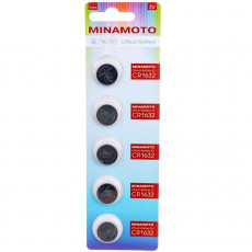 Элемент питания MINAMOTO CR1632 BL5 (5/100/5000), 1 шт.