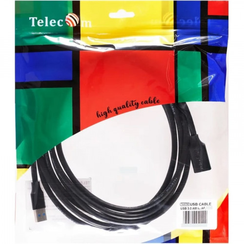 Кабель удлинительный USB3.0 Am-Af 1.8m Telecom черный (TUS708-1.8M) (1/75)