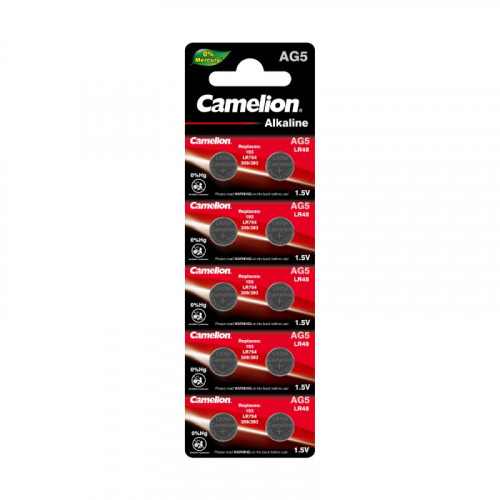 Camelion G 5 BL-10 Mercury Free (AG5-BP10(0%Hg), 393A/LR754/193 батарейка для часов)