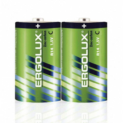 Ergolux R14 SR2 (R14SR2, батарейка,1.5В)