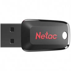 Флеш-накопитель USB 128GB Netac U197 mini чёрный/красный