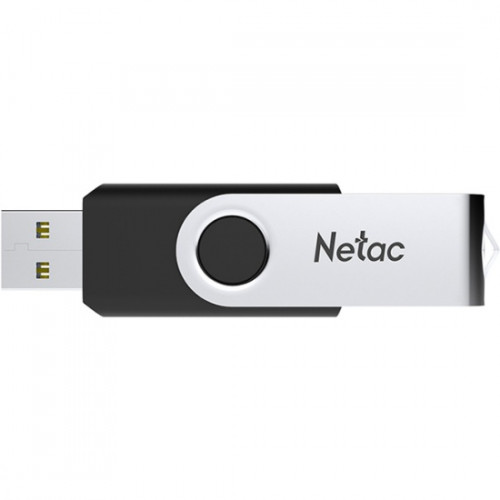 Флеш-накопитель USB 64GB Netac U505 чёрный/серебро