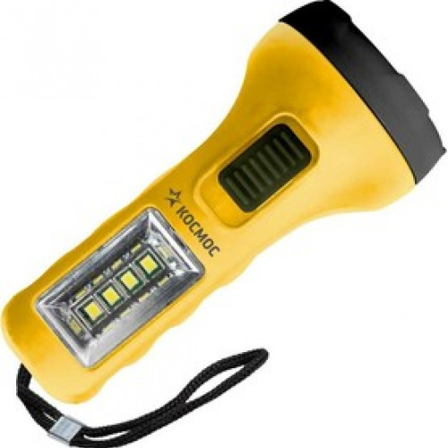 Фонарь КОСМОС ручной KOC119B 0,5Вт LED +4SMD 1Вт 1xAA корпус ABS-пластик ремешок ручной, коробка (1/50/200)