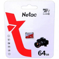 Карта памяти MicroSD 64GB Netac P500 Standard Class 10 UHS-I (90 Mb/s) без адаптера Карта памяти MicroSD 64GB Netac P500 Standard Class 10 UHS-I (90 Mb/s) без адаптера