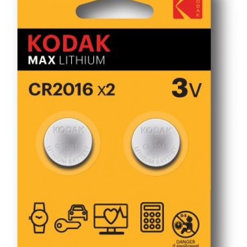 Элемент питания KODAK CR2016-2BL (30/240/43200)
