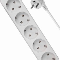 Удлинитель DEFENDER E550, 5 розеток, ПВС 3*1,0 мм2, мощность 2200 Вт, ток 10А, с/з, белый, 5,0 м (1/30) Удлинитель DEFENDER E550, 5 розеток, ПВС 3*1,0 мм2, мощность 2200 Вт, ток 10А, с/з, белый, 5,0 м (1/30)