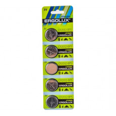 Элемент питания Ergolux CR 2032 BL-5 (CR2032 BP5, батарейка литиевая,3V) Элемент питания Ergolux CR 2032 BL-5 (CR2032 BP5, батарейка литиевая,3V)