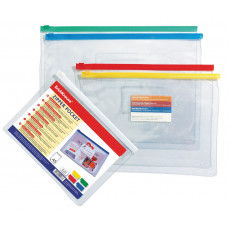 Zip-пакет пластиковый ErichKrause® PVC Zip Pocket, A5, прозрачный (в пакете по 12 шт.) Zip-пакет пластиковый ErichKrause® PVC Zip Pocket, A5, прозрачный (в пакете по 12 шт.)