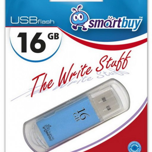 Флеш-накопитель USB 16GB Smart Buy V-Cut синий