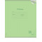Тетрадь КЛЕТКА 12л. проз.пласт.обл. plastic cover КЛАССИКА NEW САЛАТОВАЯ (12-1411) 1 дизайн
