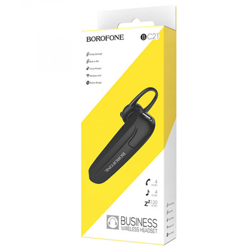 Гарнитура bluetooth Borofone, BC21, Encourage sound business , цвет: белый (50/200)