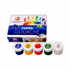 Гуашь ЛУЧ "Классика", 12 цветов по 20 мл, без кисти, картонная упаковка, 19С1277-08