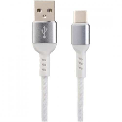PERFEO Кабель USB A вилка - Type-C вилка, 2.4A, белый, длина 1 м., Type-C Premium (U4906)