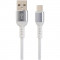 PERFEO Кабель USB A вилка - Type-C вилка, 2.4A, белый, длина 1 м., Type-C Premium (U4906)