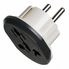 Переходник универсальный SMARTBUY белый с/з 16А 250В (SBE-16-S06-w) (1/25/250)