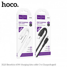 Кабель USB - Type-C HOCO X37 Cool power, 1.0м, круглый, 3.0A, силикон, цвет: белый (1/30/300)