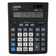 Калькулятор настольный "deVENTE" DD-8812, 155x205x35 мм, 12 разрядный, двойное питание, двойная памя