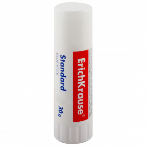 Клей-карандаш ErichKrause EasyStick, 30г (в коробке-дисплее по 12 шт.)