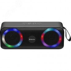Портативная колонка Q1 10Вт, Light/BT/FM/USB/TF/AUX DEFENDER