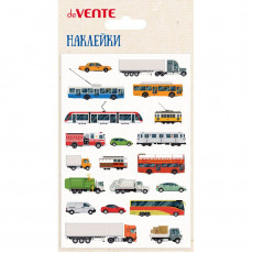 Наклейки мягкие "deVENTE. Транспорт" размер карточки 10x15 см, puff, объемные, многоразовые, в пласт