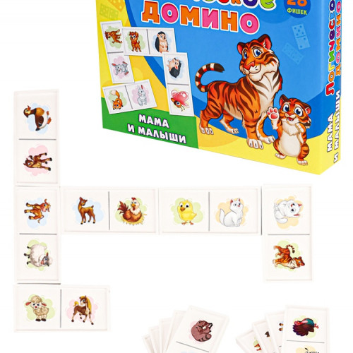 Логическое Домино МАМЫ И МАЛЫШИ Арт. ИН-7476