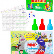 ВИКТОРИНА 100 вопросов. МИР ЗНАНИЙ (Арт. ИН-7001)