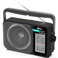 Радиоприемник четырёхдиапазонный RITMIX RPR-303, вход USB Type-C, антенна 360°, аккумулятор на 1200