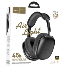 Наушники полноразмерные HOCO W35 Air Triumph, bluetooth 5.3, AUX, цвет: чёрный (1/40)