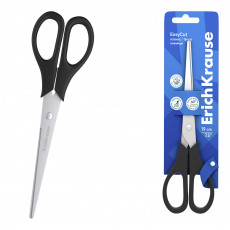 Ножницы ErichKrause EasyCut, 19см, черный (в блистере по 1 шт.) Ножницы ErichKrause EasyCut, 19см, черный (в блистере по 1 шт.)