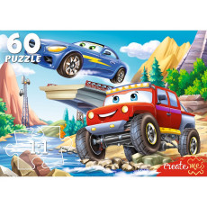 39. ПАЗЛЫ 60 элементов. КРУТЫЕ МАШИНКИ №2 (Арт. ПУ60-0415)
