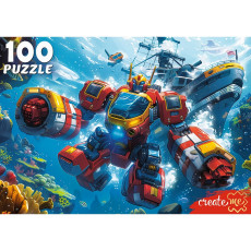 ПАЗЛЫ 100 элементов. ТРАНСФОРМЕР В ОКЕАНЕ (арт. УК100-0239)