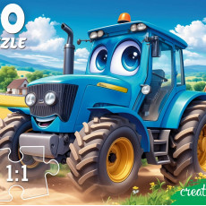 ПАЗЛЫ 60 элементов. ТРАКТОР В ПОЛЕ (Арт. П60-5992)