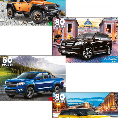 ПАЗЛЫ 80 элементов. ВНЕДОРОЖНИК (Арт. П80-5929) кратно 16