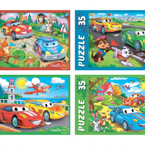 ПАЗЛЫ 35 элементов. КРУТОЙ ВИРАЖ №8 (Арт. П35-2719), 1 шт.