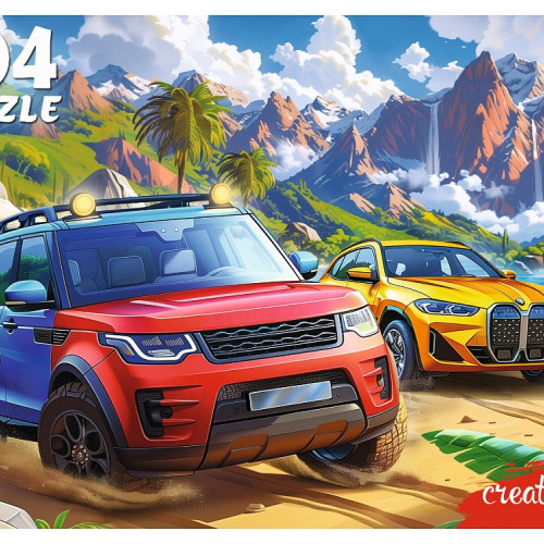 ПАЗЛЫ 104 элемента ГОНКИ В ДЖУНГЛЯХ (Арт. УК104-1985)